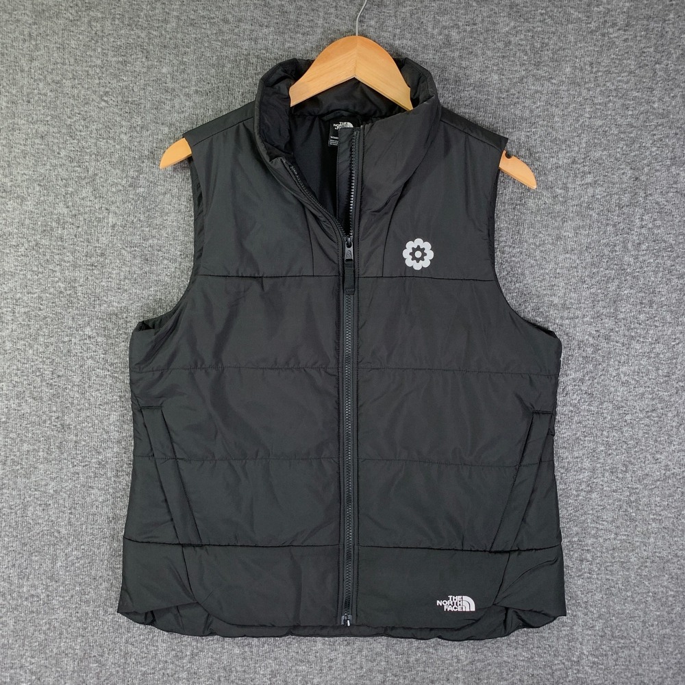 The North Face Insulated Vest Womens Large Black Puffer Jacket Outdoor